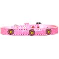 Mirage Pet Products Pink Daisy Widget Croc Dog Collar Light PinkSize 12 720-25 LPKC12